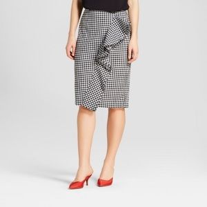 Who What Wear Skirts - Ruffle Pencil Midi Skirt Who What Wear Skirts - Ruffle Pencil Midi Skirt